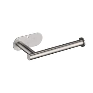Paper Towel Holder Self-Adhesive Or Drilling, Stainless Steel Wall-Mounted Paper Towel Holder In Brushed Nickel
