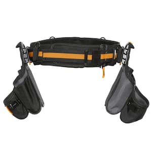 20.5" 3-Piece Tradesman Tool Belt Set, Black with ClipTech heavy duty construction and 27 pockets with hammer loop