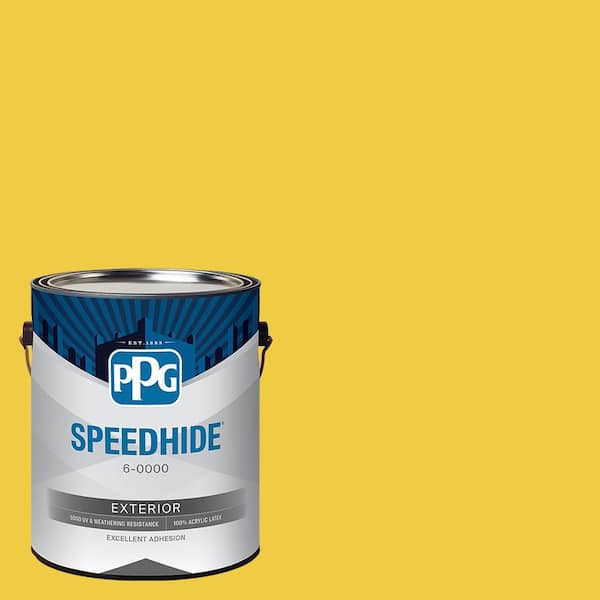 SPEEDHIDE 1 gal. PPG1213-7 Crushed Pineapple Flat Exterior Paint
