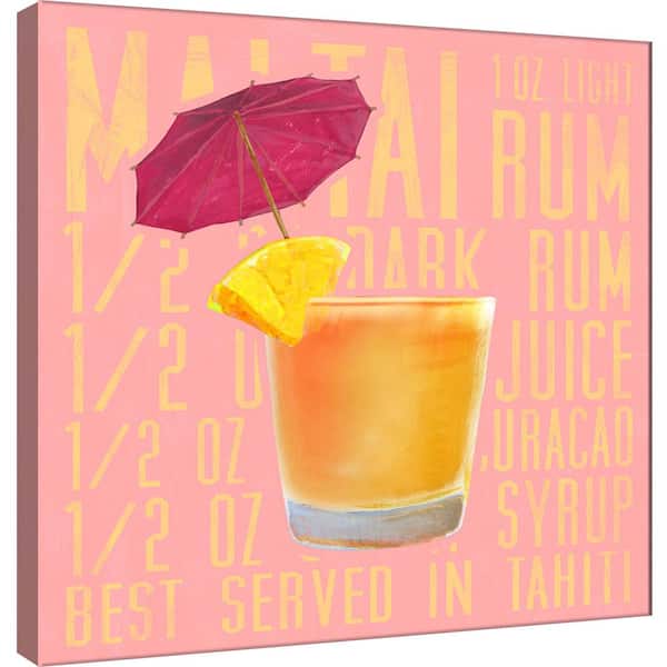 PTM Images 15 in. x 15 in. ''Mai Tai (Square)'' Printed Canvas Wall Art