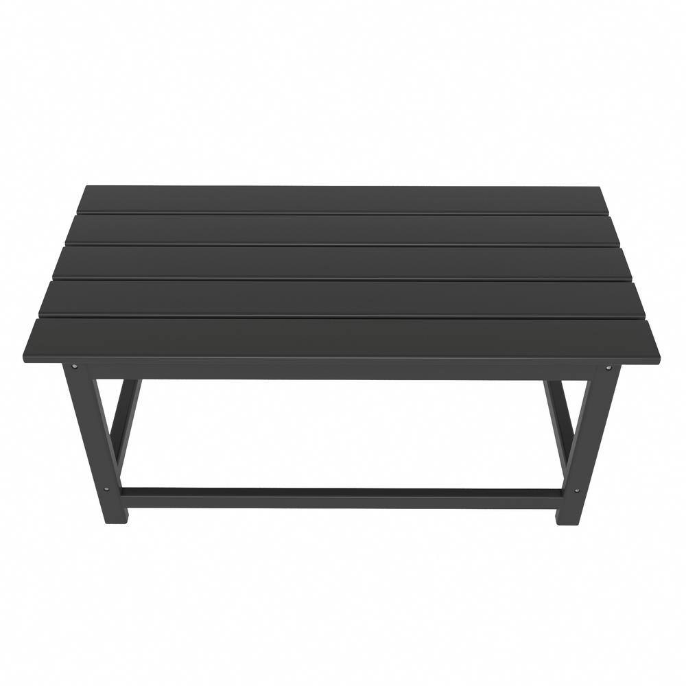 Gray HDPE Plastic Adirondack Outdoor Coffee Table