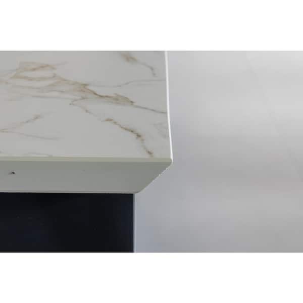 Dekton - 4 in. x 4 in. Ultra Durable Countertop Sample in Entzo Calacatta
