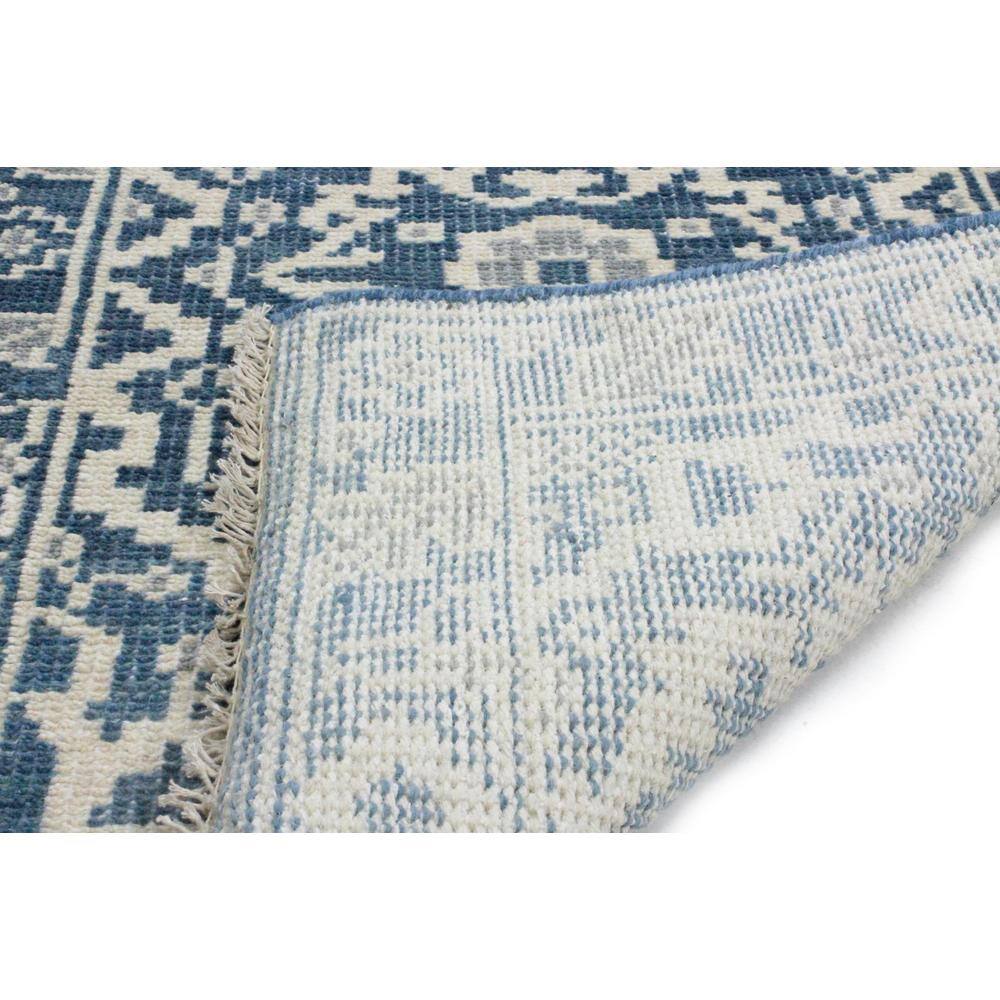 Palmyra Blue and Beige Floral Area Rug 7.6X9.6
