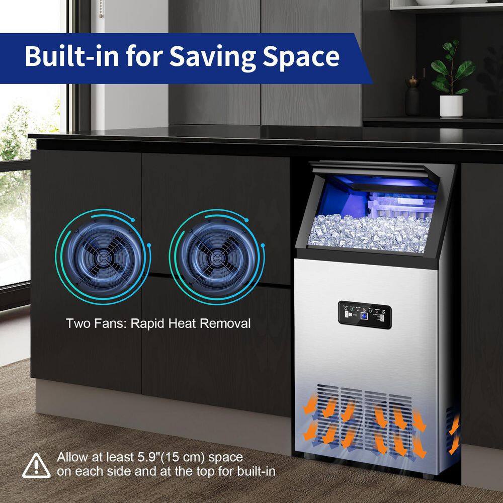Ice Maker 120lbs per day - rated 3.5694 stars from 72 reviews