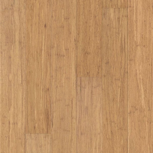 Take Home Sample - Savory Champagne 5 in. W x 4 in. L Bamboo Flooring