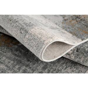 Capri Grey (4 ft. x 6 ft.) - 3 ft. 9 in. x 5 ft. 6 in. Modern Abstract Area Rug