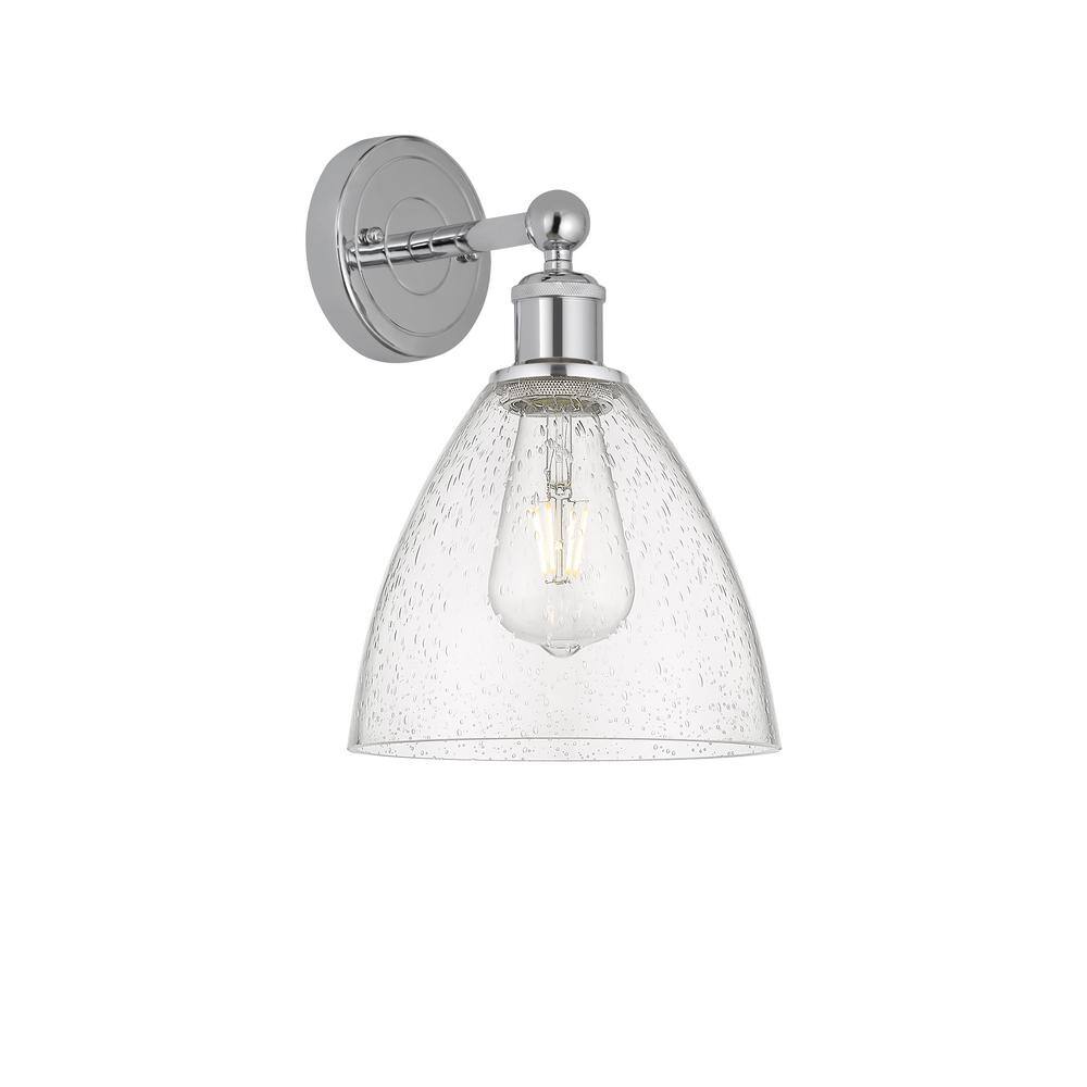 Bristol Glass 1-Light Polished Chrome, Seedy Wall Sconce with Clear Glass Shade price history on PriceWatchPro