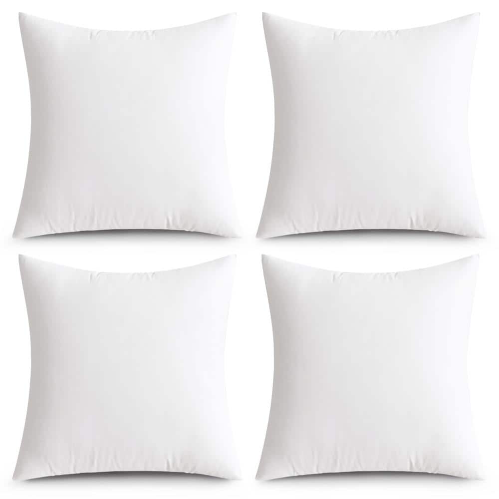 4-Pack 22 in. x 22 in. Outdoor Throw Pillow Inserts, Water-Resistant Square Pillow Forms for Patio Sofa and Porch price history on PriceWatchPro