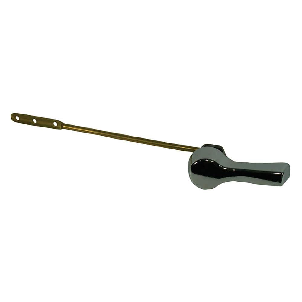 Jones Stephens Universal Heavy Duty Toilet Tank Lever For Front Left Mount With 8 In Brass Arm 9037