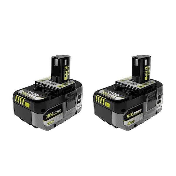 RYOBI ONE 18V HIGH PERFORMANCE Lithium Ion 4.0 Ah Battery 2 Pack PBP2004 The Home Depot