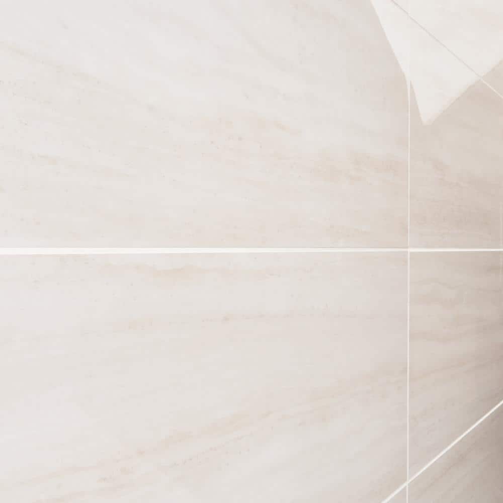 Roswell 12x24 Polished White Porcelain Tile