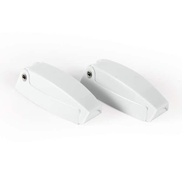 Camco Baggage Door Catch in White (2-Pack)