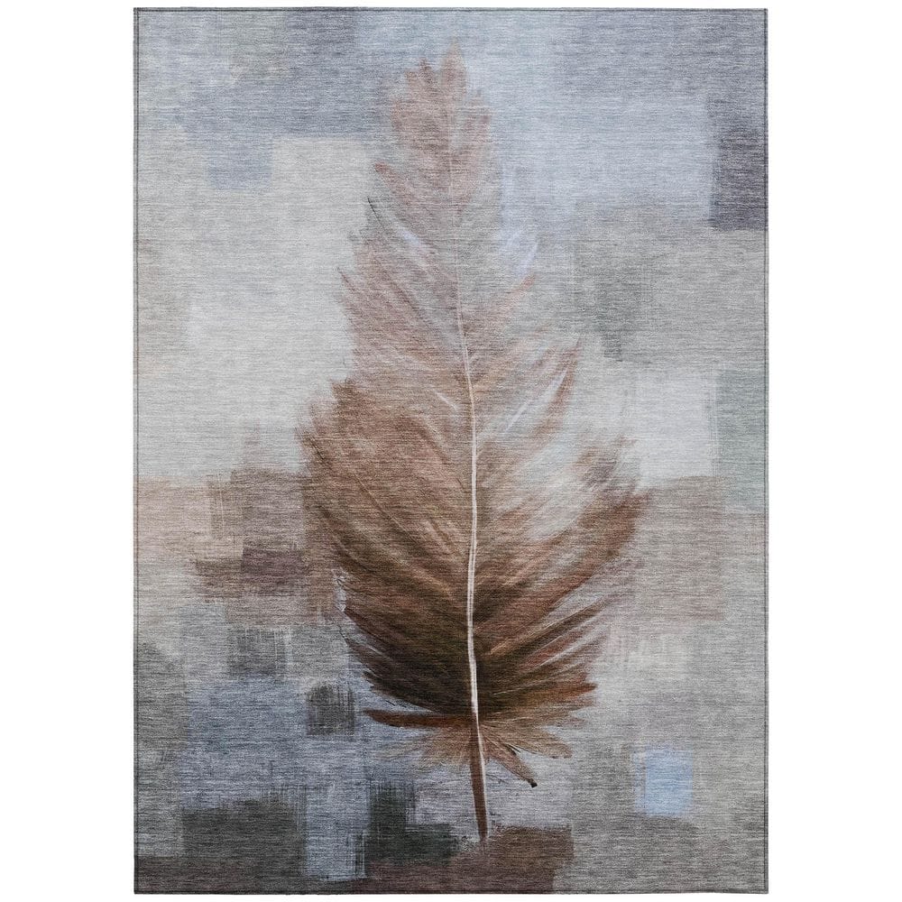 Chantille Machine Washable Indoor/Outdoor Abstract ACN2745 Chocolate 5 ft. x 7 ft. 6 in. Area Rug price history on PriceWatchPro
