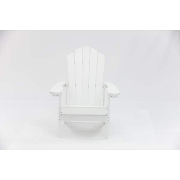 Unbranded Snow White Reclining Plastic Adirondack Chair