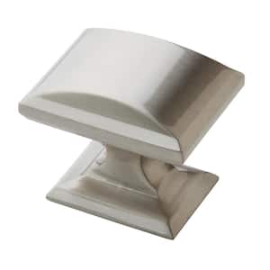 Candler 1-1/4 in (32 mm) Length Satin Nickel Square Cabinet Knob