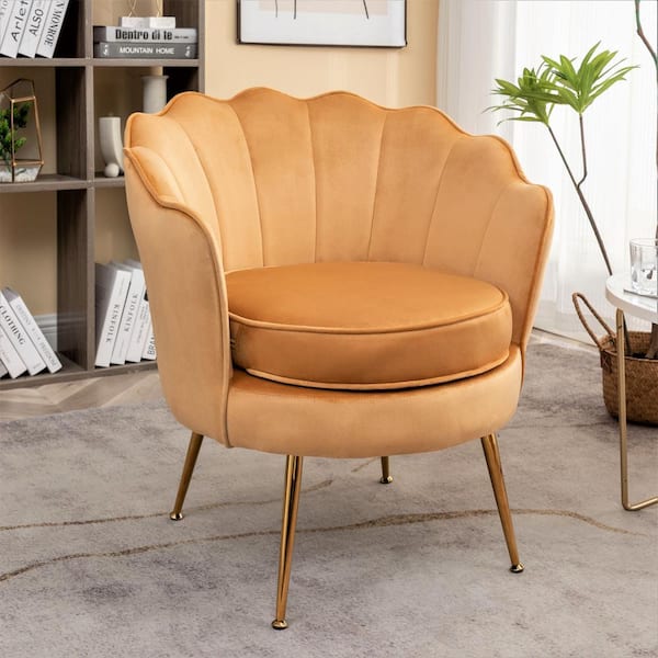 Mustard scallop online chair