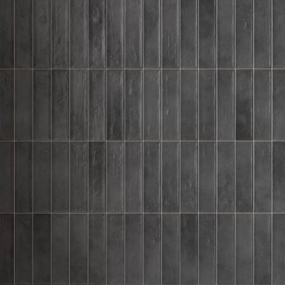 Tavira Noir Black 2.95 in. X 11.81 in. Satin Ceramic Subway Wall Tile (6.35 sq. ft. /Case) price history on PriceWatchPro