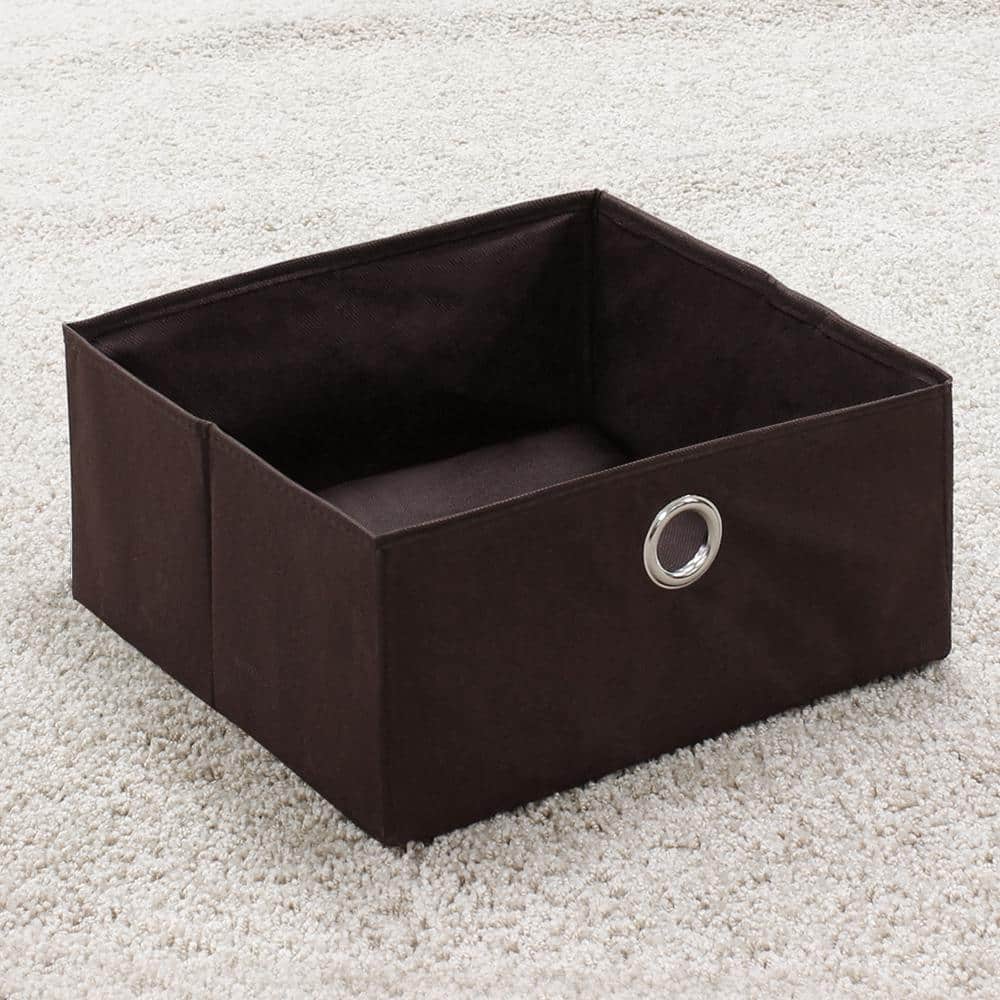 Espresso Brown Rectangular Wood End Table with Drawer