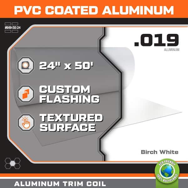 24 in. x 50 ft. PVC Coated Aluminum Roll Valley Flashing