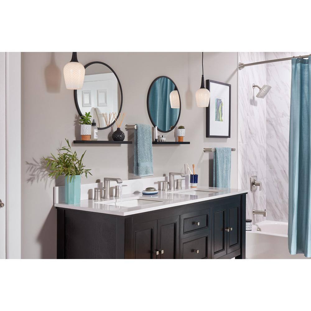 Moen Genta Brushed Nickel Two-Handle Bathroom Sink Faucet