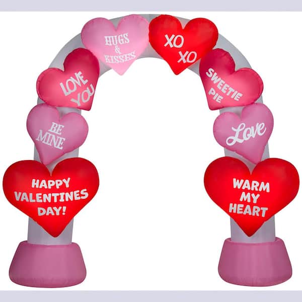 Unbranded 9.4 ft. Tall Valentine Airblown Heart Archway