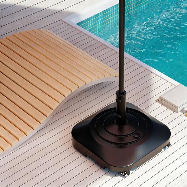 Hcman Umbrella Base,Heavy Duty Umbrella Stand with 5 Wheels, Max