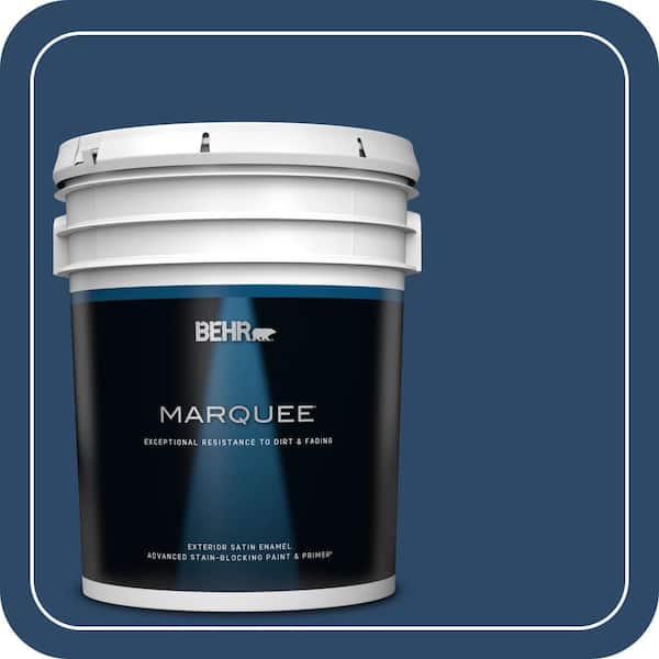 BEHR MARQUEE 5 gal. #PPF-57 Lake View Satin Enamel Exterior Paint & Primer