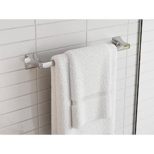 Bruxie 18 in. Wall Mounted Single Towel Bar in Polished Chrome