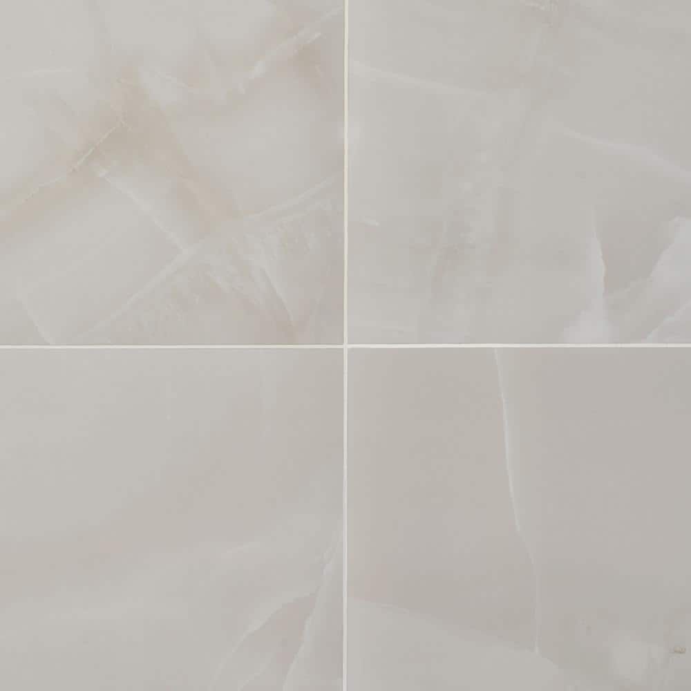 Enigma 24" x 48" Polished White Porcelain Floor and Wall Tile