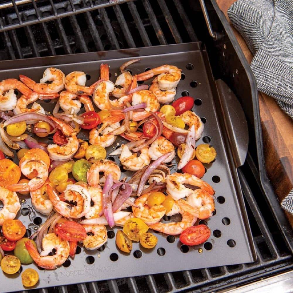 Nonstick Black Steel Indoor/Outdoor Grill Topper