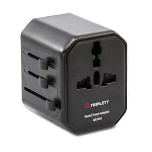 World Travel Adapter with USB-A and USB-C (10A, 2500-Watt)