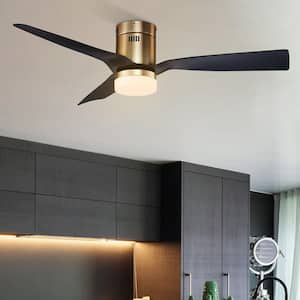 Striver 52 in. Indoor/Outdoor Gold Smart Ceiling Fan, Dimmable LED Light and Remote, Works with Alexa/Google Home/Siri