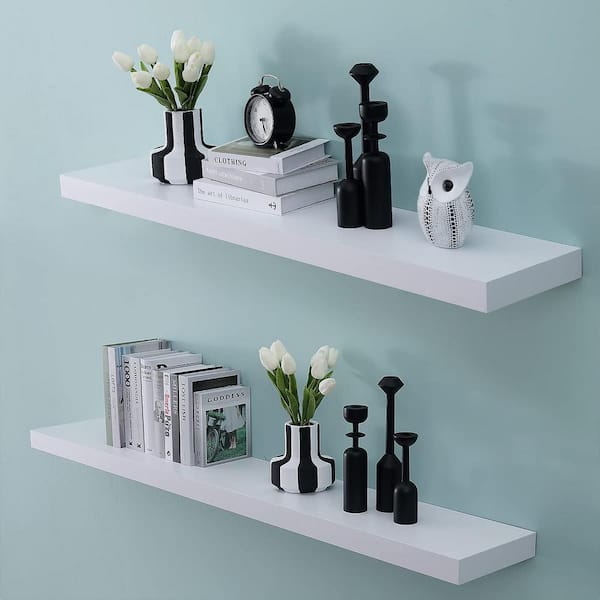 Floating shelf display discount