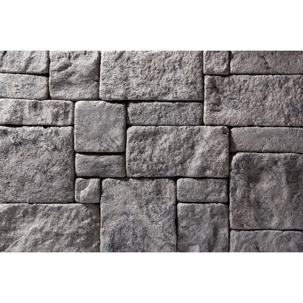 Evolve Stone Fire-Rated Potomac Trail Style Phantom Shadow Color Flat Stone Mortarless Veneer (14.25 sq. ft. per Box)