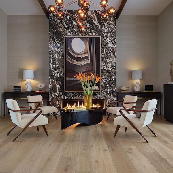 Mendocino French Oak 5/8 in. Thick x 9.5 in. Wide T and G Wire Brushed Engineered Hardwood Flooring (34.10 sq. ft./case)