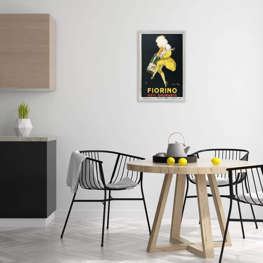 Vintage Fiorno Wine by Marcus Jules Gray Framed Food Giclee Art Print 24 in. x 16 in. price history on PriceWatchPro