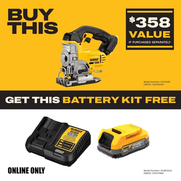 20V MAX Cordless Jig Saw (Tool Only)
