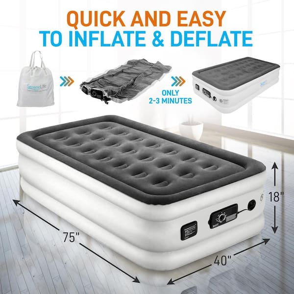 18 in. Twin Premium Raised Airbed