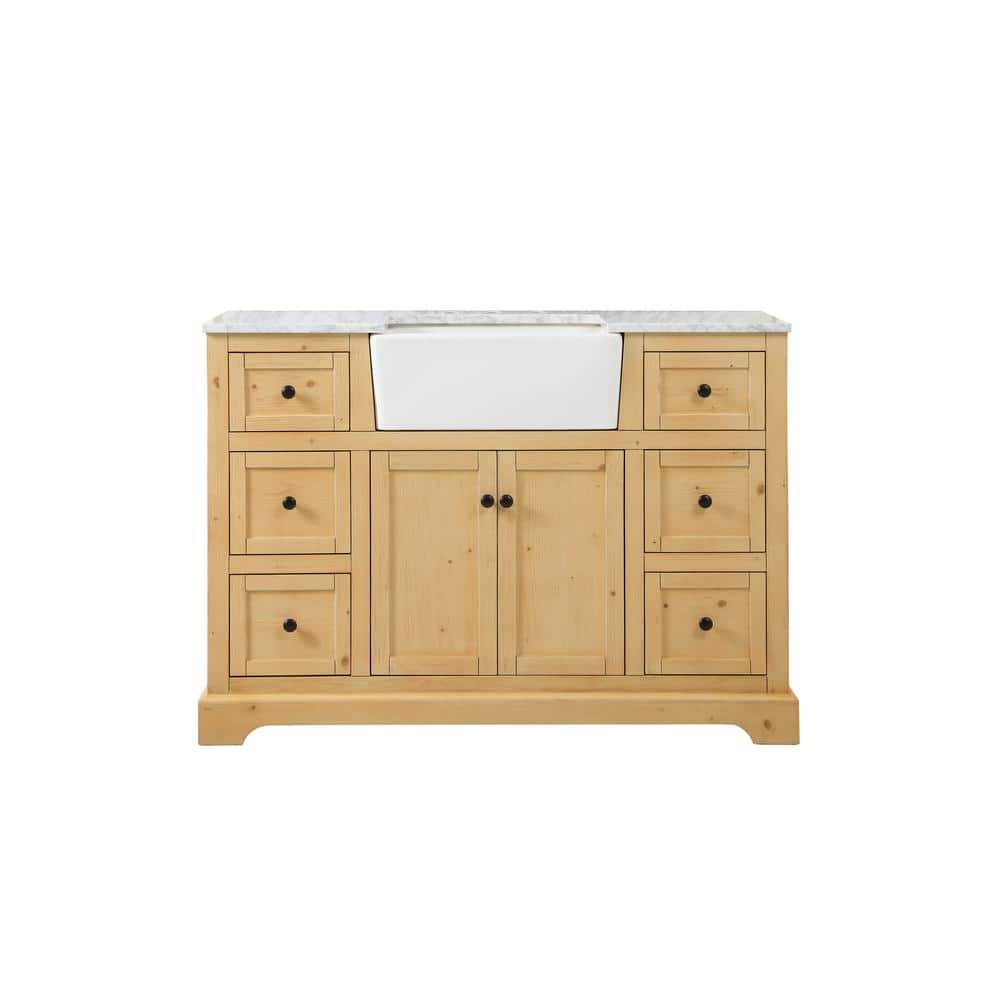 Timeless Home 48 in. W x 22 in. D x 34.75 in. H Single Bathroom Vanity Side