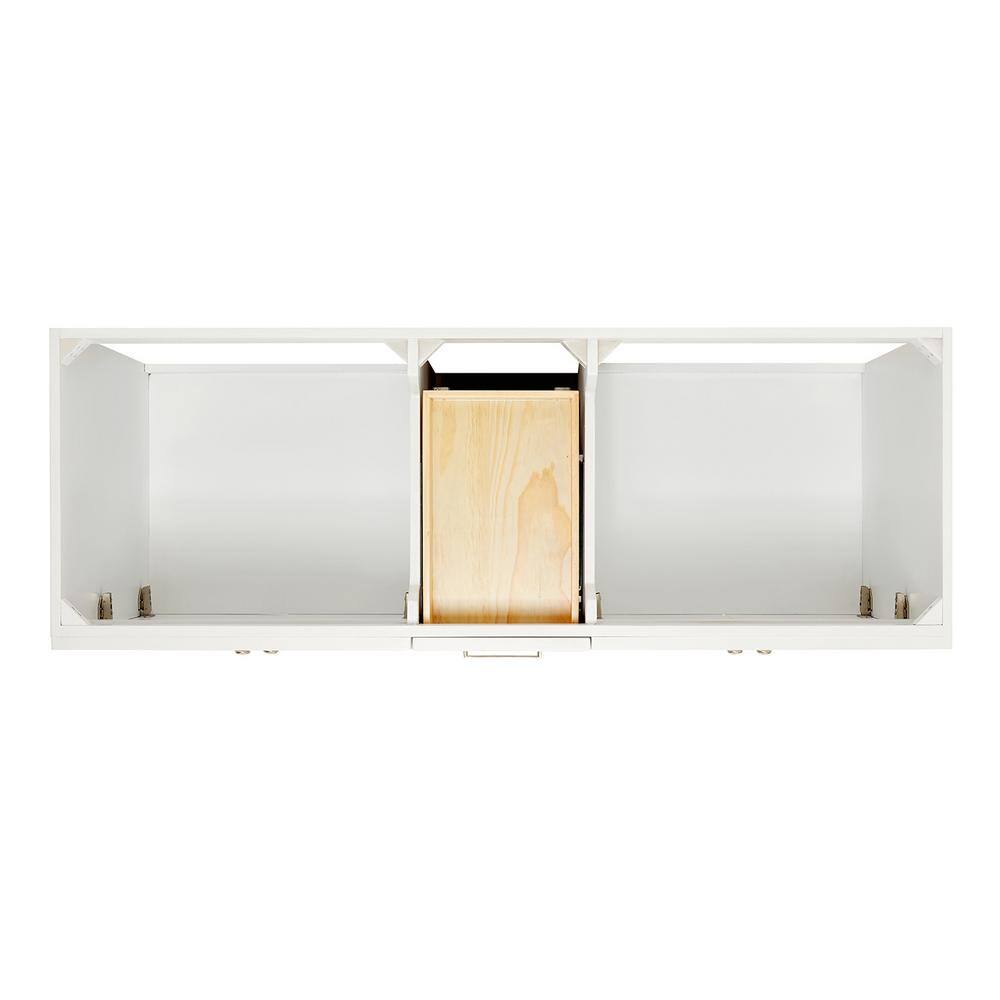 Hamlet 60" White Freestanding Double Basin Vanity with Quartz Top