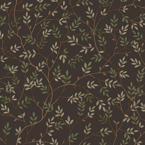 Umber Branches Vinyl Peel and Stick Wallpaper Roll (Covers 28 sq. ft.)