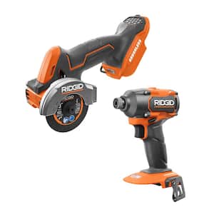18V Brushless Cordless 2-Tool Combo Kit with 3-Speed 1/4 in. Impact Driver and 3 in. Multi-Material Saw (Tools Only)