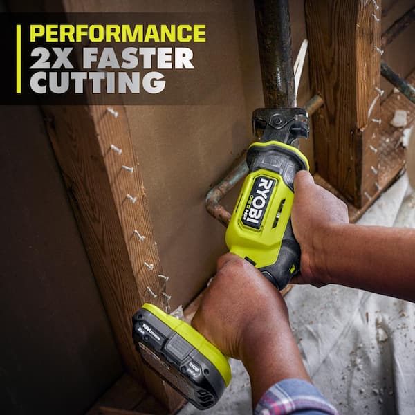 RYOBI - ONE+ HP 18V Brushless Cordless Compact One-Handed Reciprocating Saw (Tool Only)