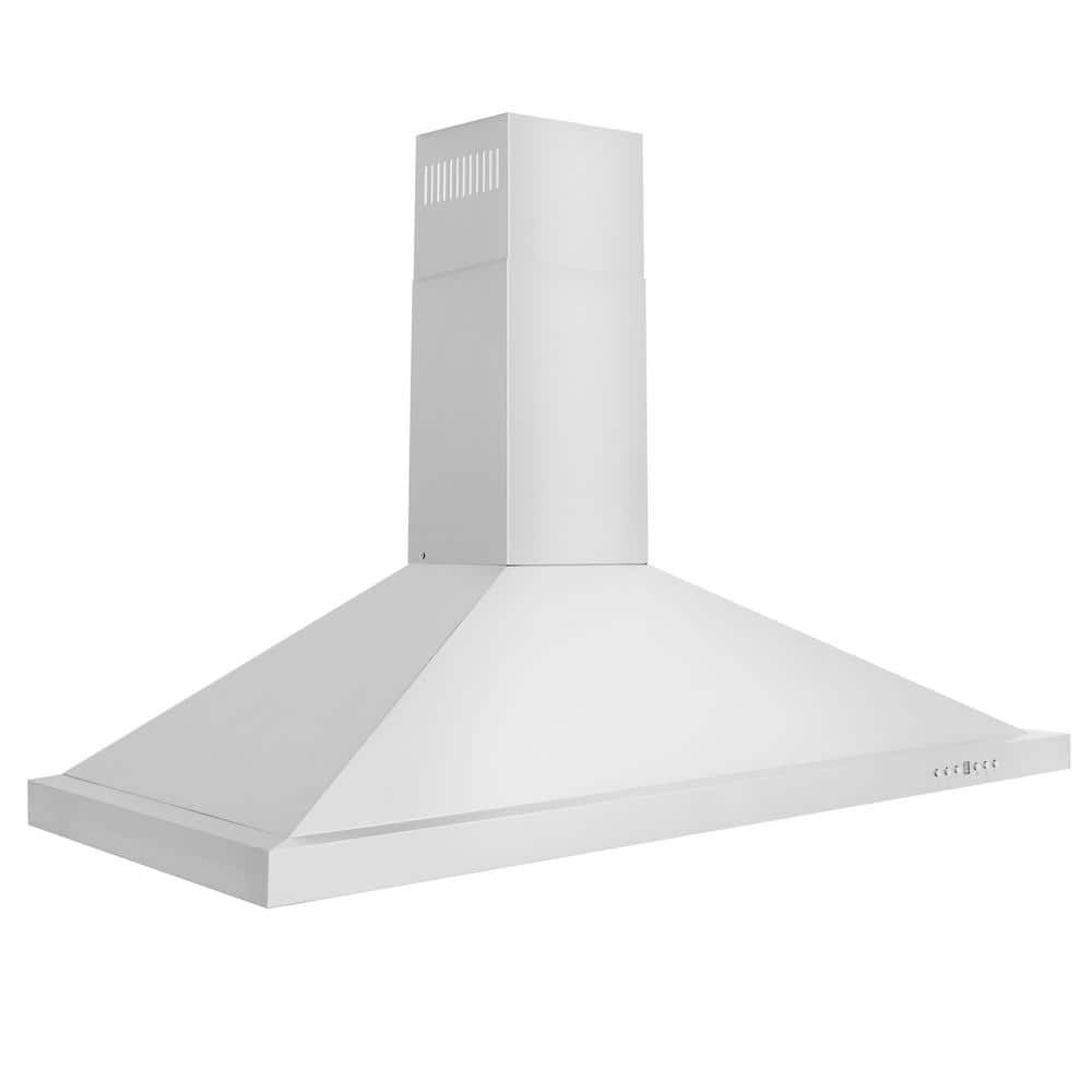 48" Stainless Steel Convertible Wall Mount Range Hood with Charcoal Filters