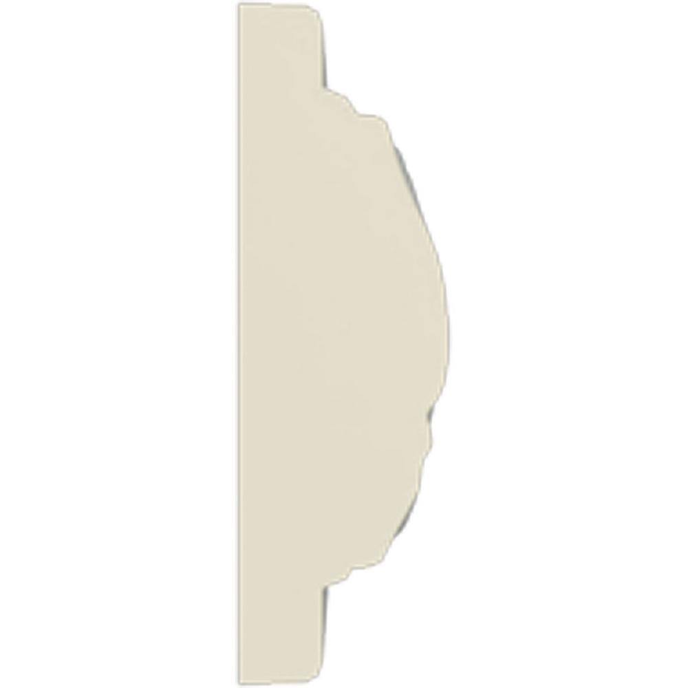 Gray Primed Polyurethane Geometric Panel Moulding Sample