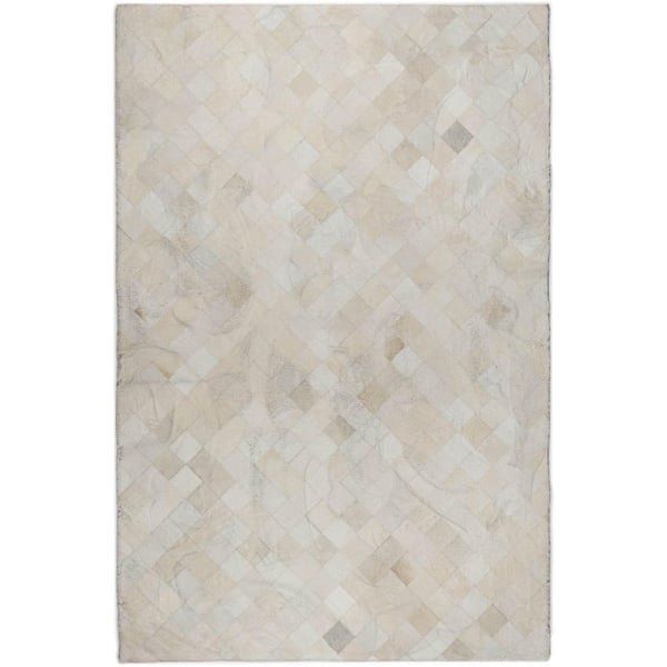 Dream Shag Premium Machine Washable Abstract ADS98 Ivory 3 ft. x 5 ft. Area Rug