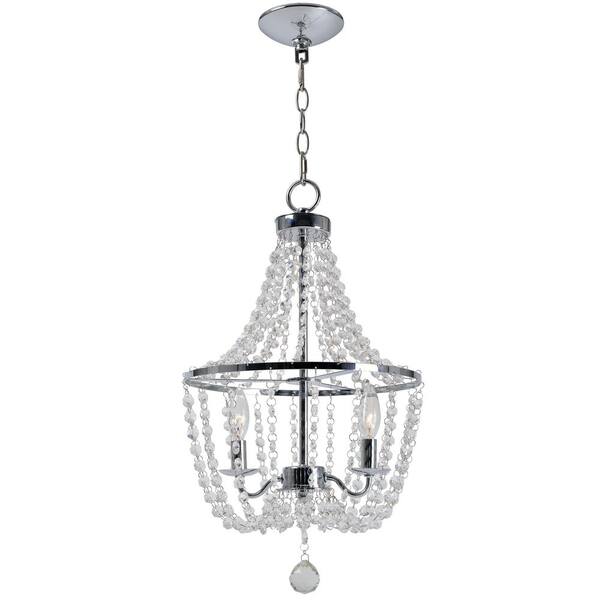 Kenroy Home Celeste 2-Light Chrome Chandelier