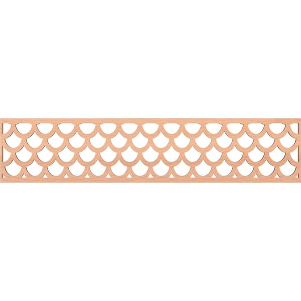 Hudson Fretwork 0.25 in. D x 46.75 in. W x 10 in. L Alder Wood Panel Moulding
