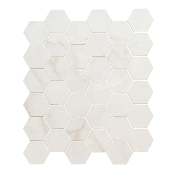 MSI Brighton Gold 12 in. x 12 in. Matte Porcelain Mesh-Mounted Mosaic Tile (7.36 sq. ft./Case)