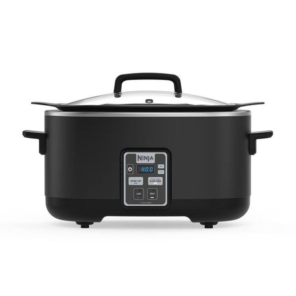 NINJA 6 Qt. Black Slow Cooker with Touchpad Controls and Keep Warm Setting (MC510)